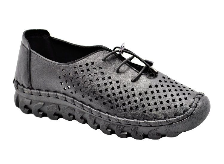 Wholesale Footwear Comfort Work Shoes Hotel Restaurant Walking Slip Resistant, Color Black Size 5-10