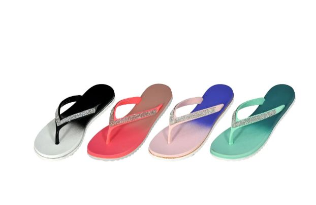 Wholesale Footwear Women's Fashion Rhinestones Design Slides Sandals