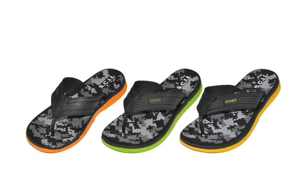 Wholesale Footwear Mens Thong Sandals Indoor And Outdoor Beach Flip Flop Camo Print