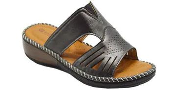 Wholesale Footwear Fashion Women Sandals Round Toe Color Black Size 5-11