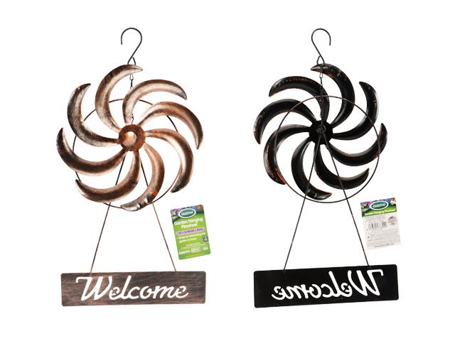 Wholesale Footwear Metal Garden Hanging Spinning Pinwheel