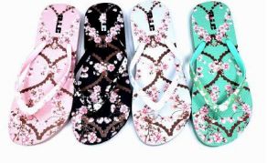 Wholesale Footwear Women's Sakura Bloom Flip Flop