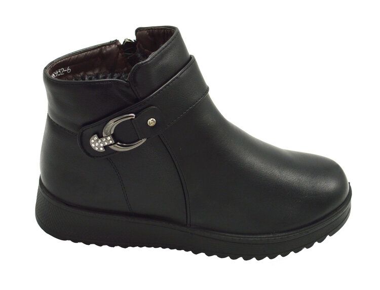 Wholesale Footwear Ankle Snow Boots For Women Comfortable Color Black Size 5-10