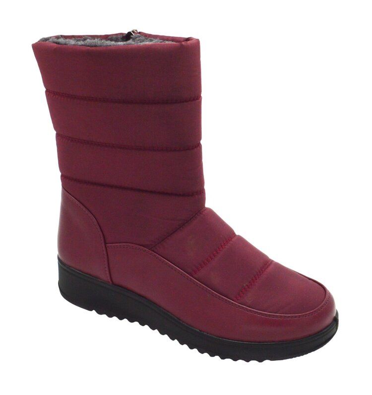 Wholesale Footwear Snow Boots For Women Comfortable Winter Boots Color Wine Size 5-10
