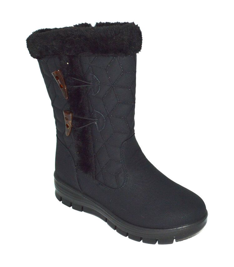 Wholesale Footwear Snow Boots For Women Comfortable Winter Boots Color Black Size Assorted