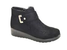 Wholesale Footwear Woman Comfortable Ankle Boots Color Black Size 5-10
