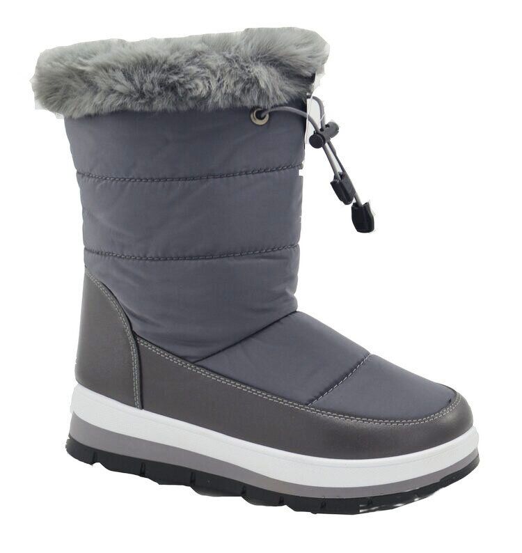 Wholesale Footwear Snow Boots For Women Comfortable Winter Boots Color Grey Size 5-10