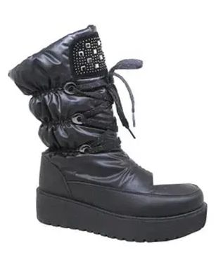 Wholesale Footwear Snow Boots For Women With Platforms, Comfortable Winter Boots Color Black Size 6-10