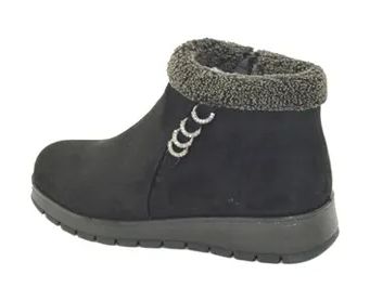 Wholesale Footwear Women's Comfortable Ankle Boots Color Black Size 7-11