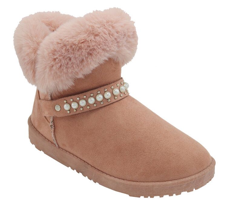 Wholesale Footwear Women Warm Winter Ankle Boots Color Blush Size 5-10