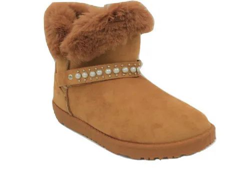 Wholesale Footwear Women Warm Winter Ankle Boots Color Tan Size 5-10