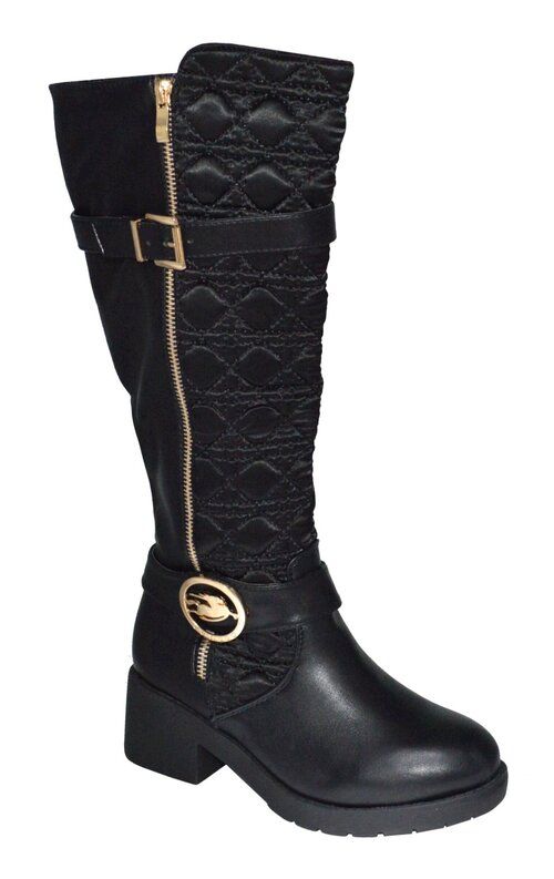 Wholesale Footwear Women's Comfortable High Boots Color Black Size 6-11
