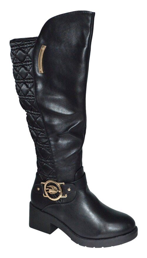 Wholesale Footwear 12 Women's Comfortable Zipper High Boots Lightweight Color Black Size 611