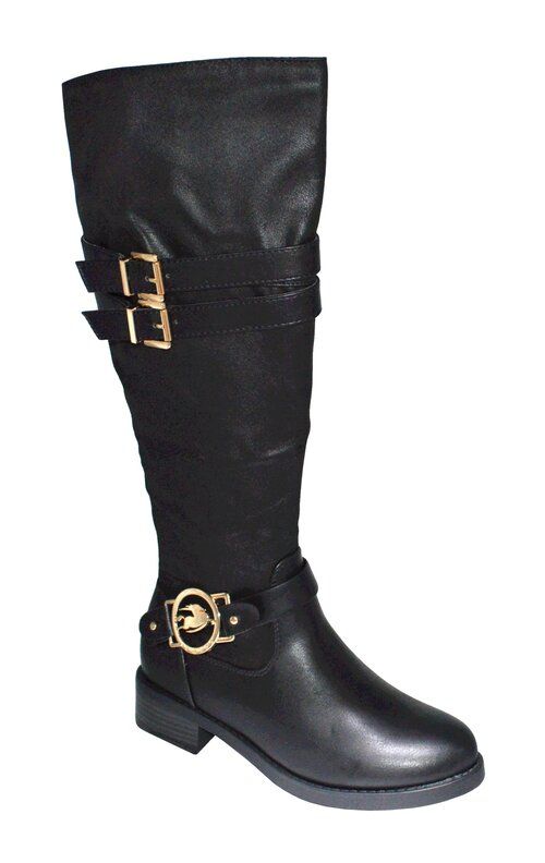 Wholesale Footwear Women's Comfortable Zipper High Boots Lightweight Color Black Size 6-11