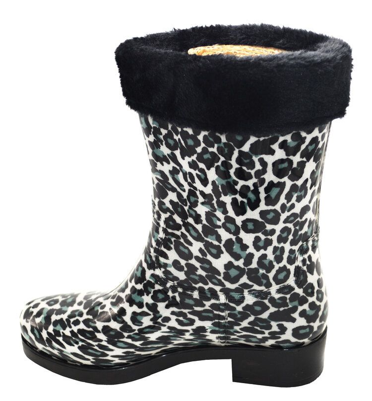 Wholesale Footwear Womens Rain Boots Specially Designed Lightweight Color Black And White Size 5-10