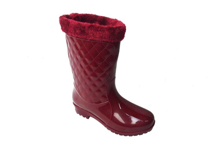 Wholesale Footwear Womens Rain Boots Lightweight Color Red Size 5-10