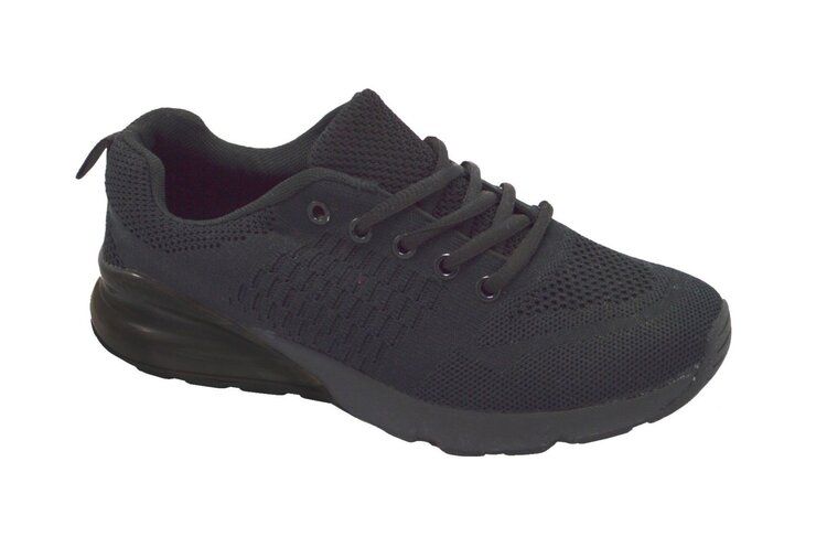 Wholesale Footwear Womens Sport Running Shoes Casual Athletic Tennis Sneakers In Black Size Assorted