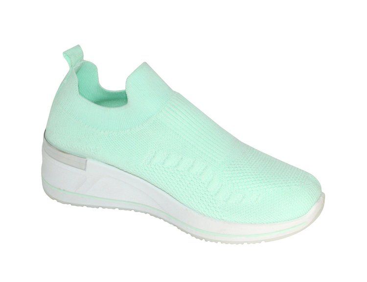 Wholesale Footwear Women's Sneakers, Breathable Shoes, Running Shoes, Light And Comfortable Color Mint Size Assorted