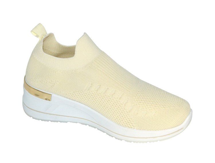 Wholesale Footwear Women's Sneakers, Breathable Shoes, Running Shoes, Light And Comfortable Color Beige Size Assorted