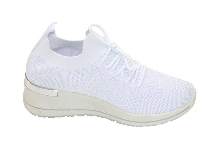 Wholesale Footwear Women's Sneakers, Breathable, Comfortable Shoes In White Assorted Size