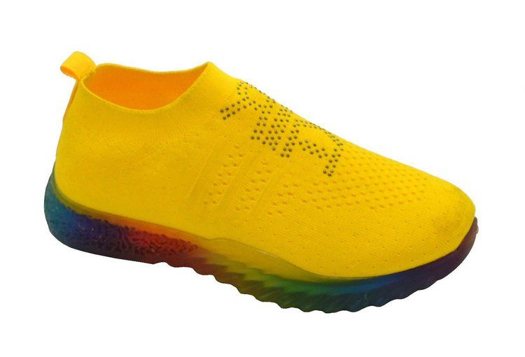 Wholesale Footwear Women's Sneakers, Breathable, Running Shoes, Comfortable Shoes In Yellow Assorted Size