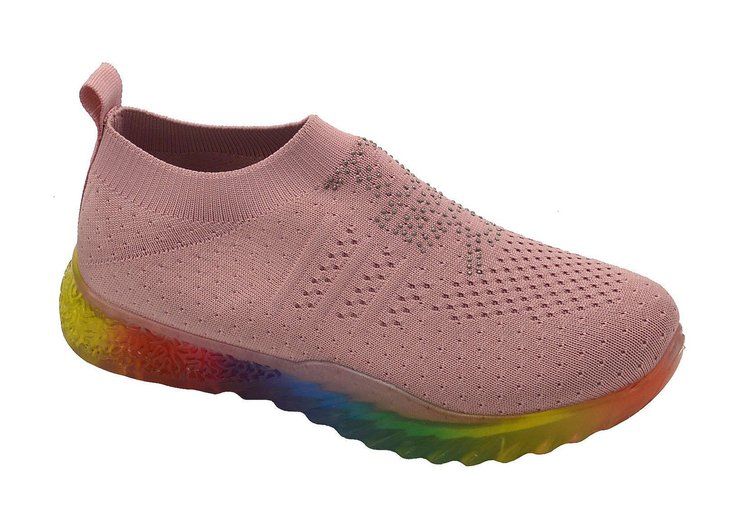 Wholesale Footwear Women's Sneakers, Breathable, Running Shoes, Comfortable Shoes In Pink Assorted Size