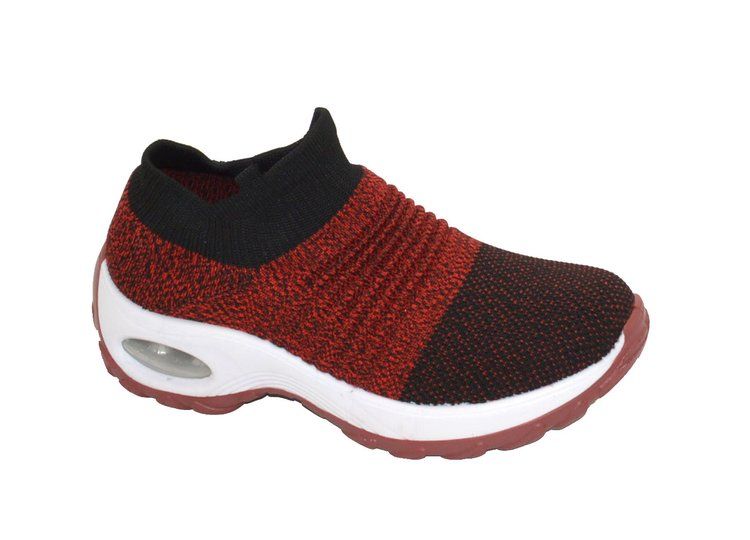 Wholesale Footwear Women's Sneakers, Breathable, Running Shoes, Comfortable Shoes In Red Assorted Size