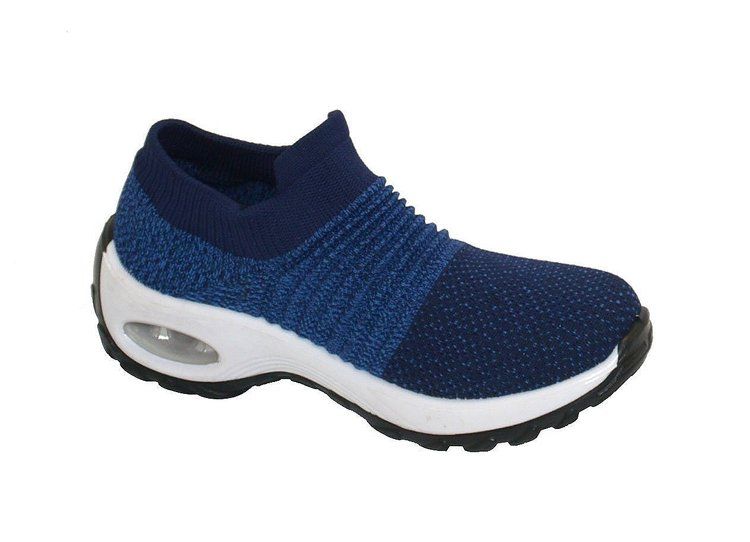 Wholesale Footwear Women's Sneakers, Breathable, Running Shoes, Comfortable Shoes In Blue Assorted Size