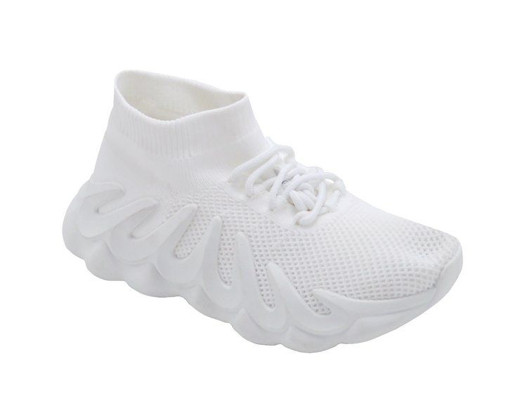 Wholesale Footwear Women's Sneakers Fashion Lightweight Running Shoes Tennis Casual Shoes For Walking In White