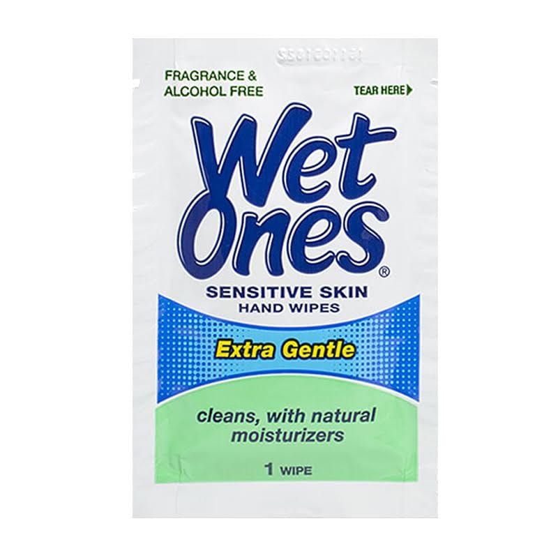 Wholesale Footwear Wet Ones Sensitive Skin Single Wipes - Pack Of 1