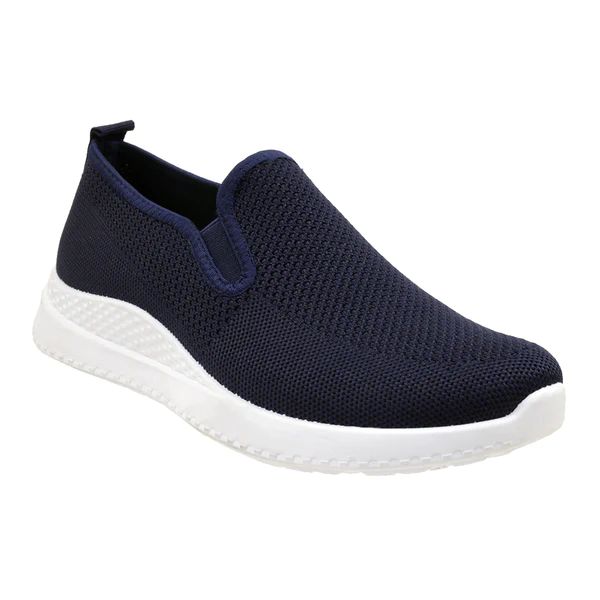Wholesale Footwear Men's Knitted Slips On Navy