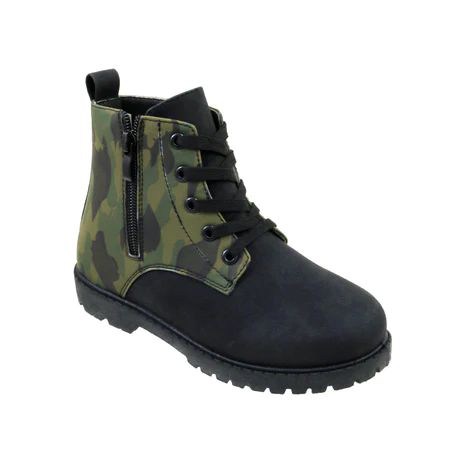 Wholesale Footwear Black & Camo Combat Boot Black&camo