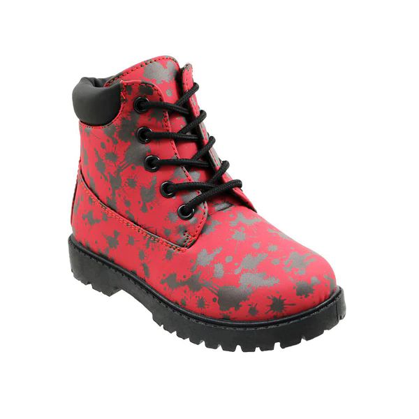 Wholesale Footwear Unisex Child Red Mono Boot Red&black