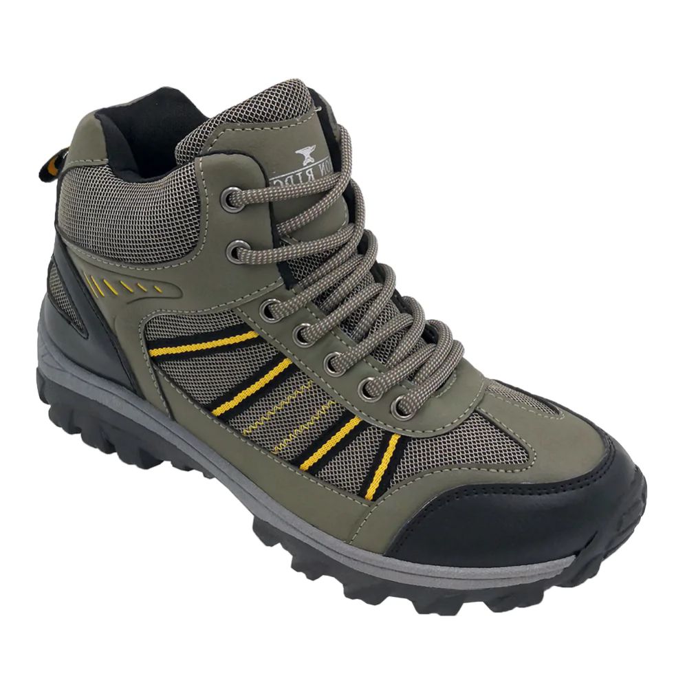 Wholesale Footwear Men's Ankle High Hiking Boots In Olive