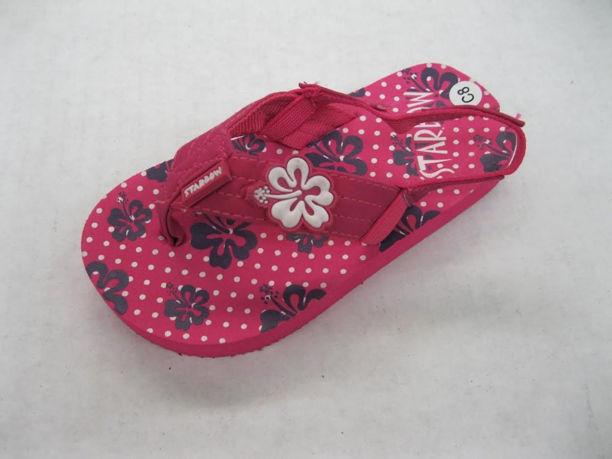 Wholesale Footwear Infant Girls Summer Flip Flop Sandals Floral Pattern