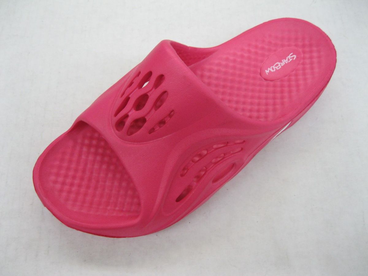 Wholesale Footwear Women Pink Color Summer Slide Sandals