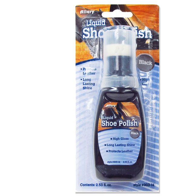 Wholesale Footwear Liquid Shoe Polish, 2.53 Oz., Black