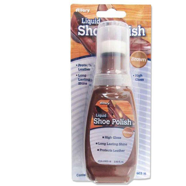 Wholesale Footwear Liquid Shoe Polish, 2.53 Oz., Brown