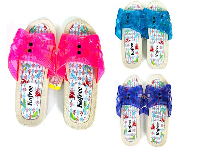 Wholesale Footwear Ladies Slipper In 3 Assorted Colors
