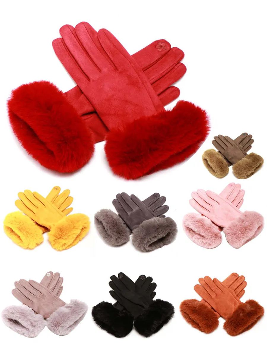 Wholesale Footwear Ladies Winter Gloves Warm Touchscreen Gloves