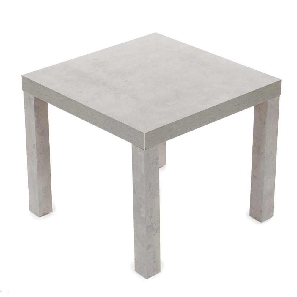 Wholesale Footwear Home Basics Square Side Table, Grey