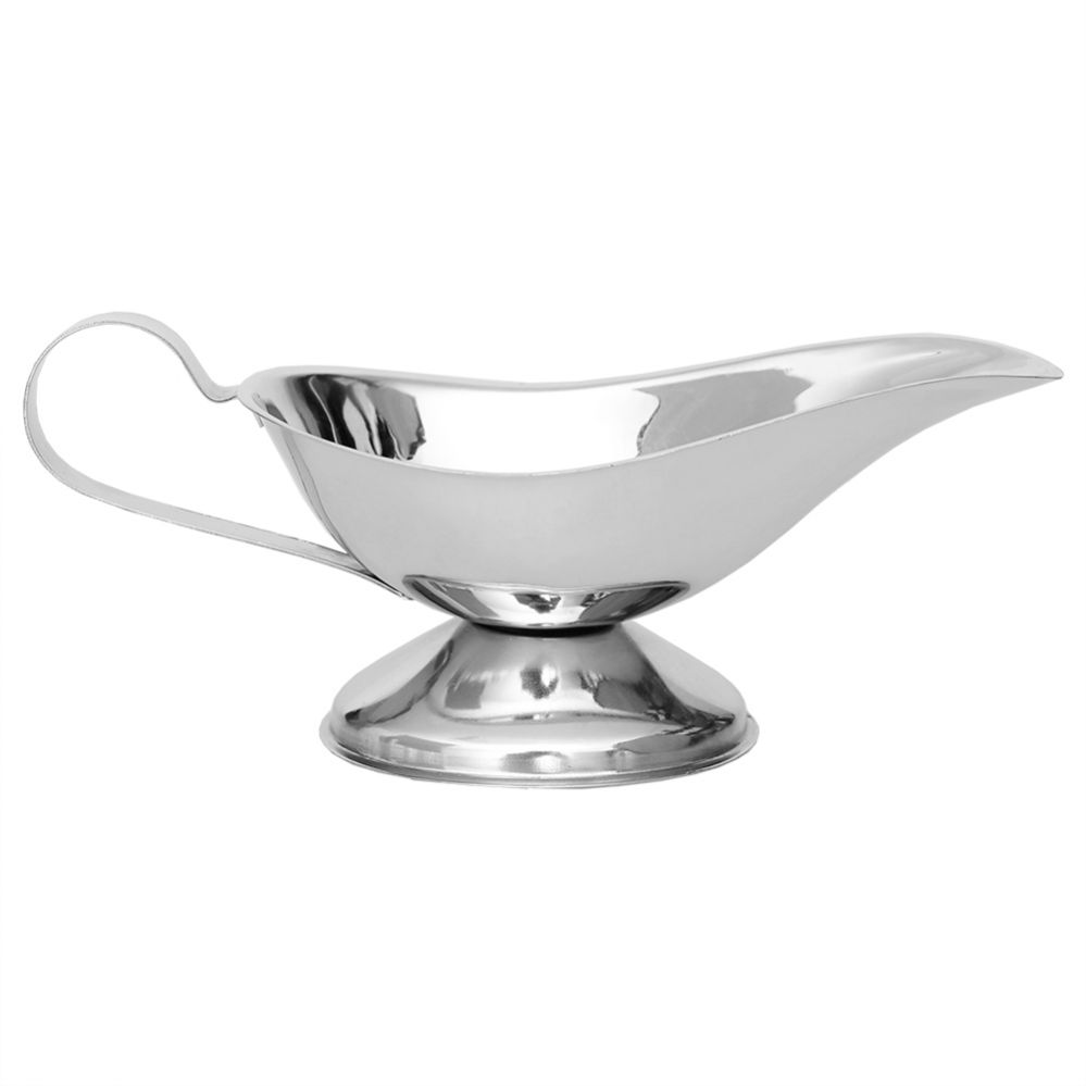 Wholesale Footwear Home Basics Large Capacity Stainless Steel Gravy Boat, Silver