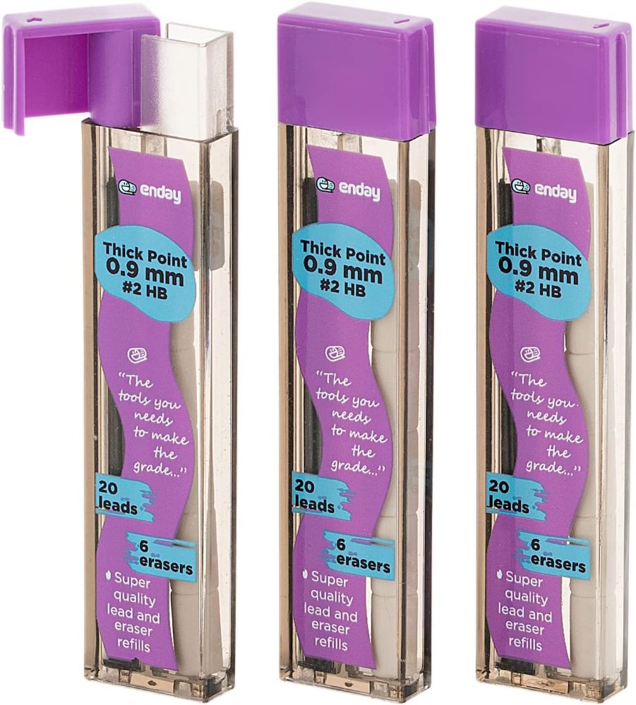 Wholesale Footwear Eraser And Lead Refill Tube 0.9mm (3/pack)