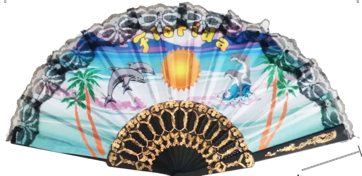 Wholesale Footwear Folding Fan Florida Fan