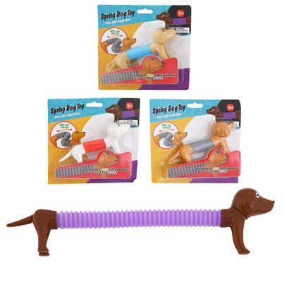 Wholesale Footwear Fidget Toy Springy Dog 4asst Blstr Carded