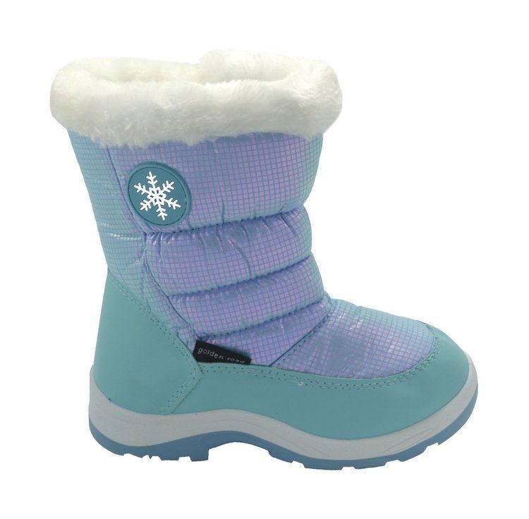 Wholesale Footwear Kids Warm Insulated Winter Boot In Blue