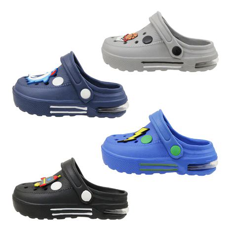 Wholesale Footwear Toddler Boy's Patch Bubble Clog Assorted