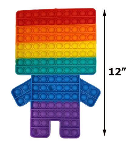 Wholesale Footwear Giant Multicolor Robot Guy Stop Pop Toy