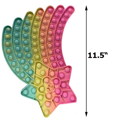 Wholesale Footwear Giant Multicolor Rainbow Stop Pop Toys