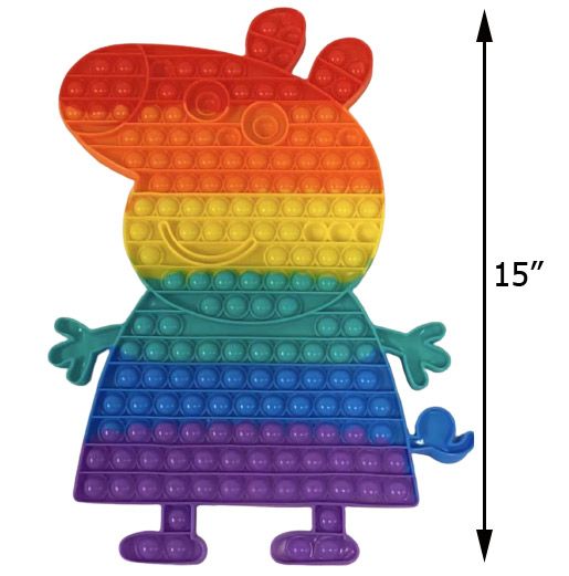 Wholesale Footwear Giant Rainbow Pig Pop